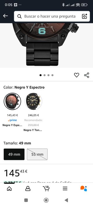 Reloj Diesel Hombre - Negro