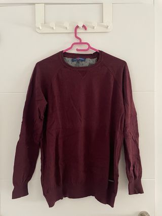 Jersey punto burdeos
