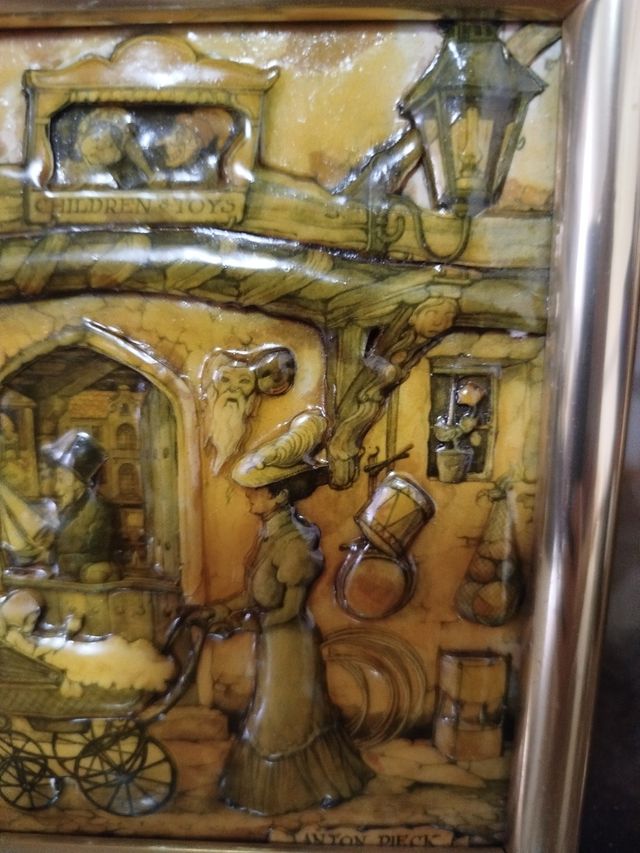 2 Cuadros Anton Pieck 3D