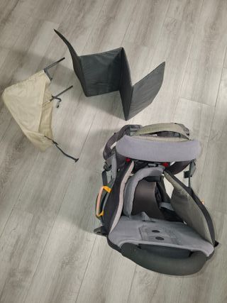 Mochila portabebés Vaude negra