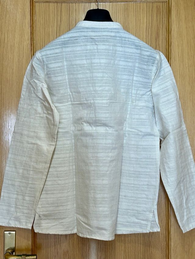 Camisa Unisex Lino Crudo.