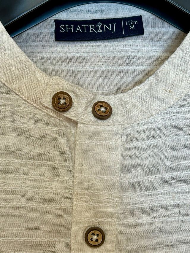 Camisa Unisex Lino Crudo.