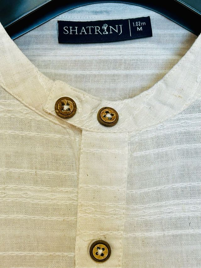 Camisa Unisex Lino Crudo.