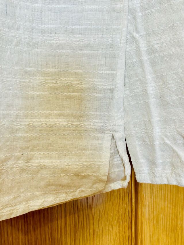 Camisa Unisex Lino Crudo.