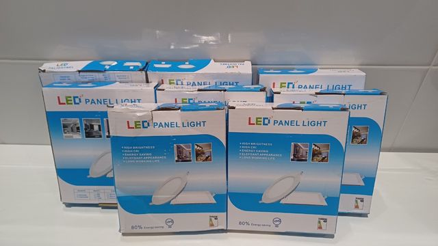 8 Paneles LED - Luz blanca