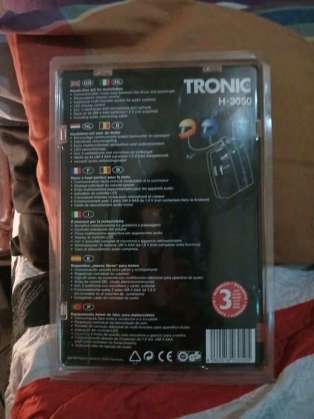 Intercomunicador moto TRONIC H-3050