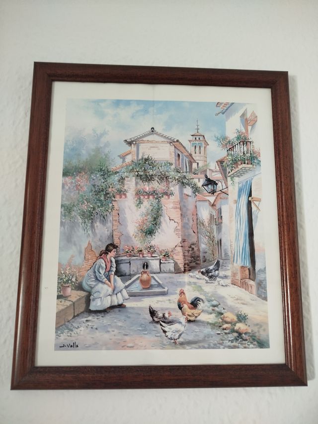 Lote de Cuadros de paisajes antiguos