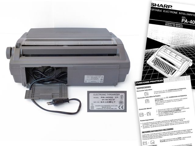 Macchina da scrivere elettronica SHARP PA-4000