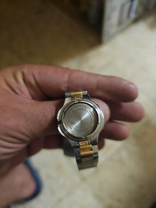 Caja Reloj Bulova dorado y plateado