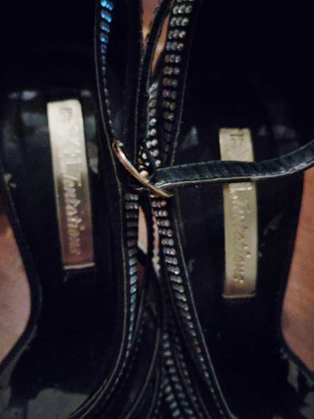 Zapatos tacón fiesta negros