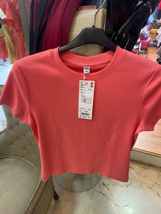 Camiseta Uniqlo rosa - Talla S