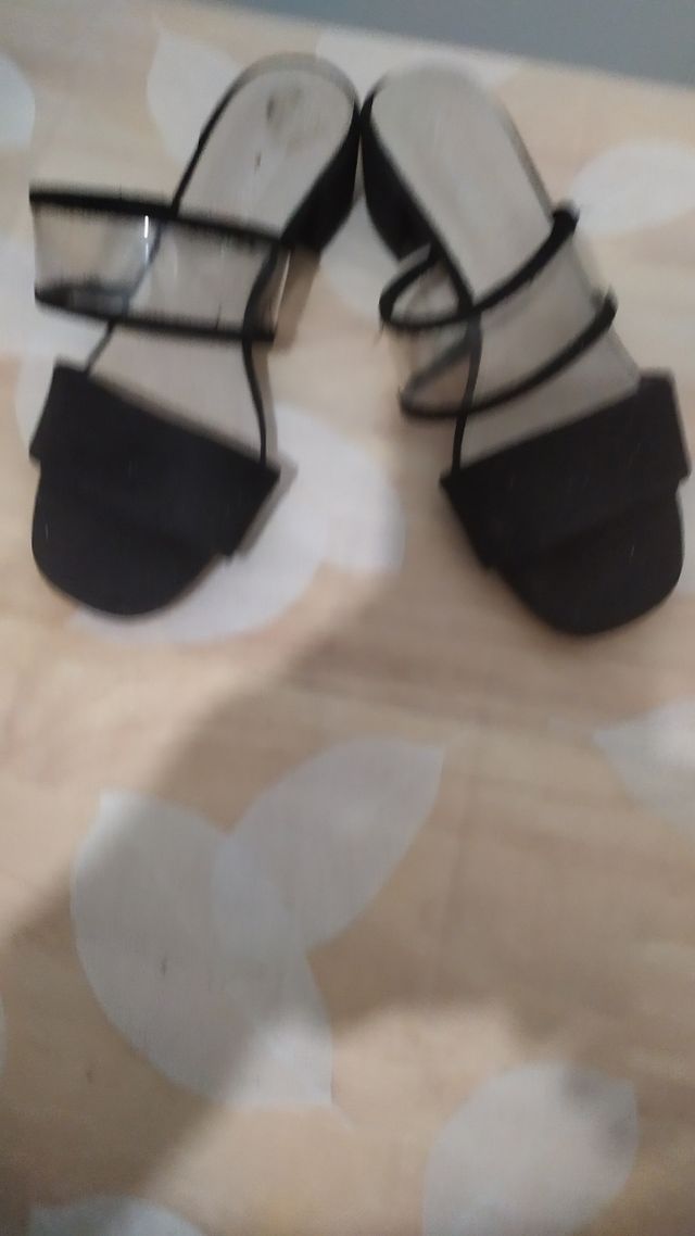 Zuecos negros de ante - cómodos!! venta en persona