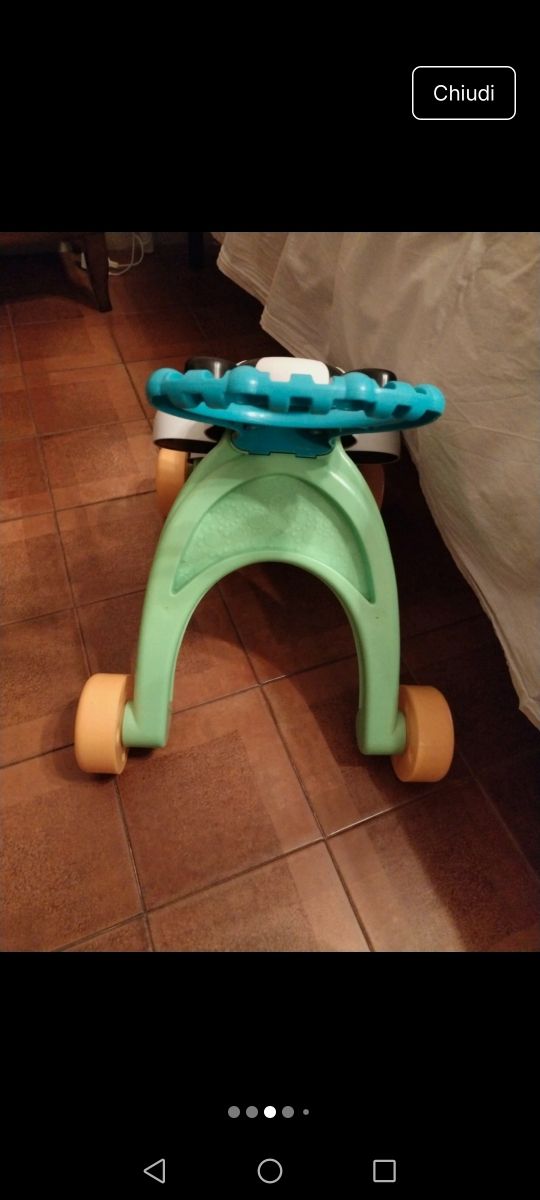 Passeggino Primipassi zebra