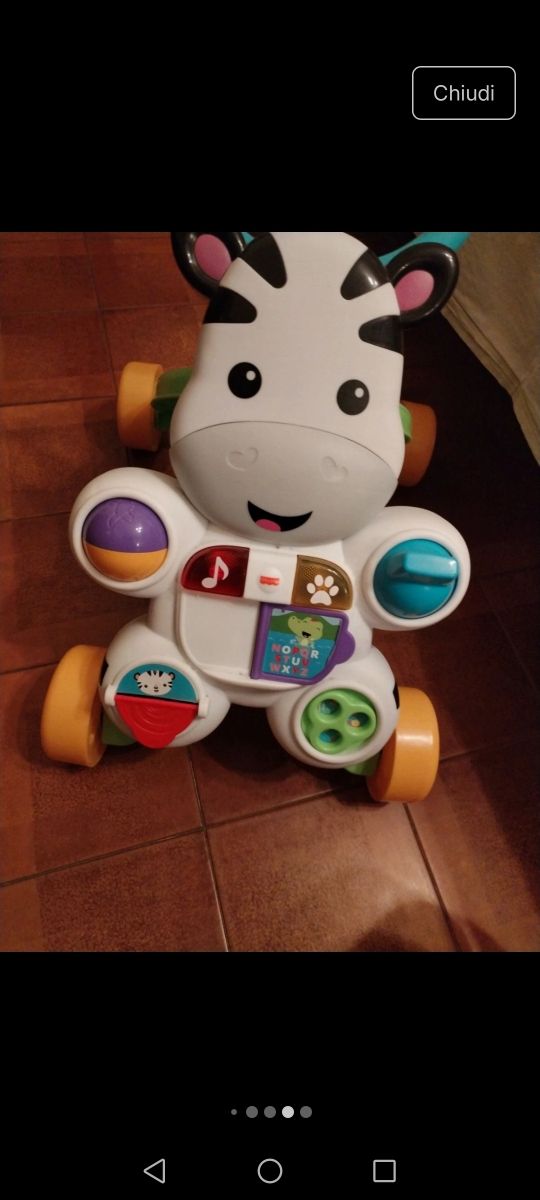 Passeggino Primipassi zebra