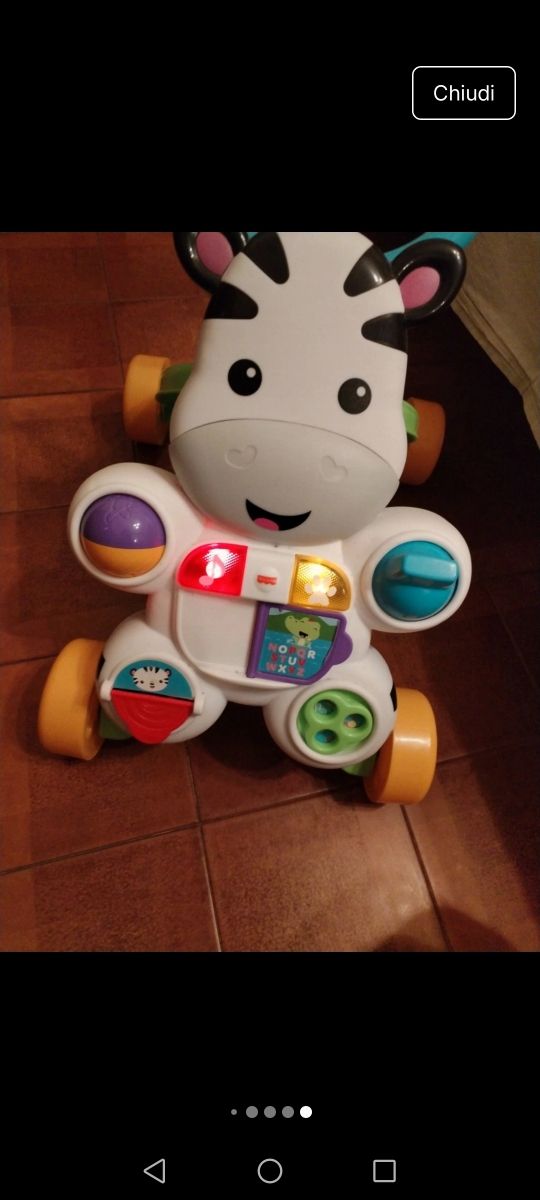 Passeggino Primipassi zebra