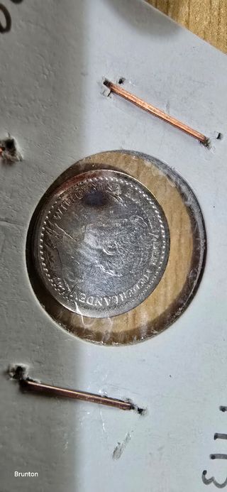 Moneda 10 céntimos plata Wilhelmina 1913
