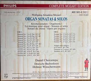 Mozart Complete Edition. Vol.21: Organ Sonatas.