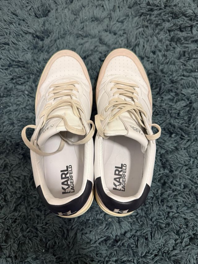 Zapatillas Karl Lagerfeld - Blancas y Beige