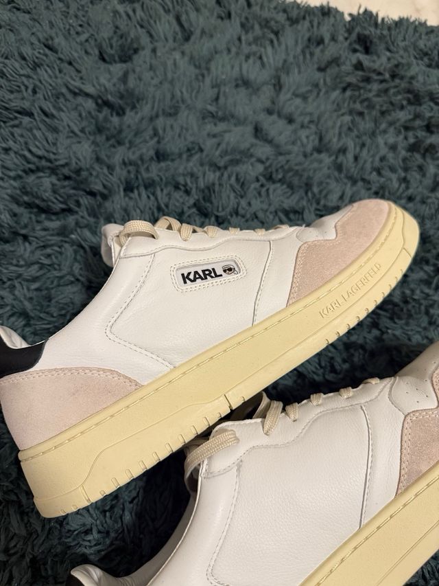 Zapatillas Karl Lagerfeld - Blancas y Beige