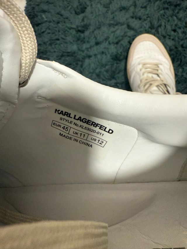 Zapatillas Karl Lagerfeld - Blancas y Beige