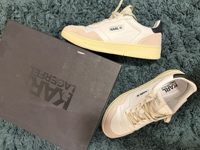 Zapatillas Karl Lagerfeld - Blancas y Beige