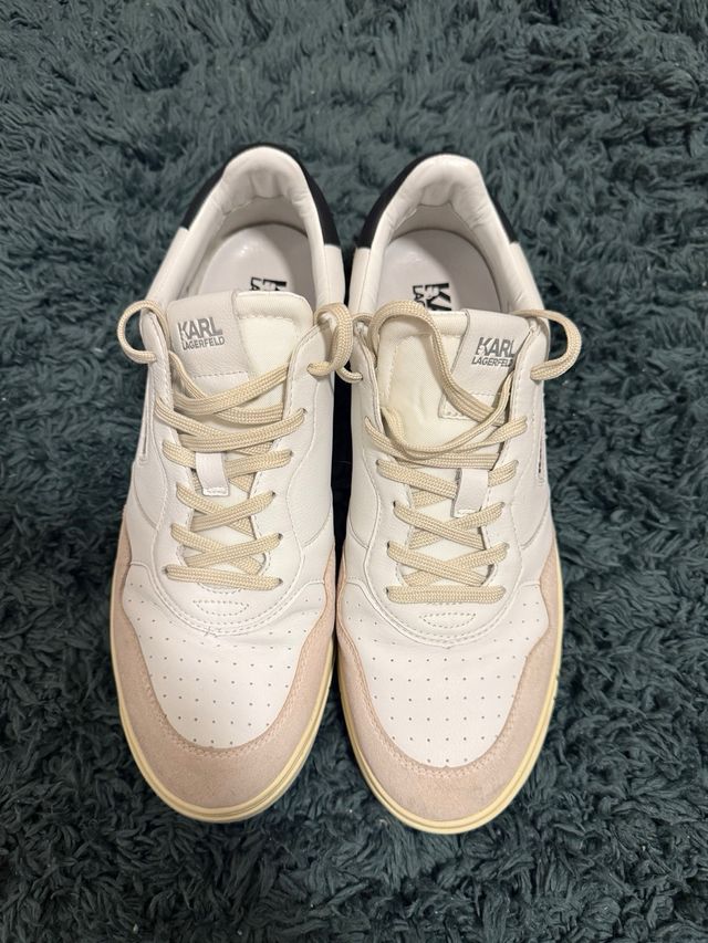 Zapatillas Karl Lagerfeld - Blancas y Beige