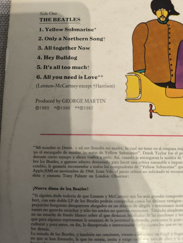 The Beatles – Yellow Submarine. 1969 Lp