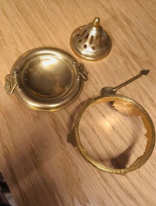 Incensario bronce antiguo