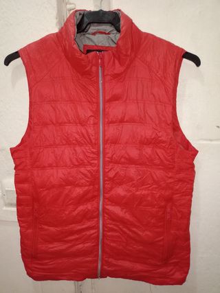 Chaleco acolchado rojo