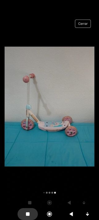 Patinete infantil rosa - 3 ruedas
