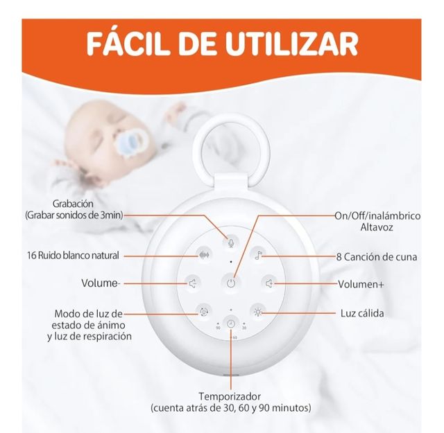 Máquina ruido blanco bebé FUNY KICH