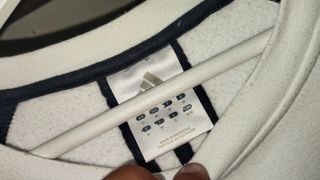 Sudadera Adidas | Blanco-Azul