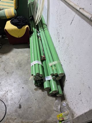 Tuberías PVC verdes fontanería PPR ABN verde 