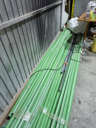 Tuberías PVC verdes fontanería PPR ABN verde 