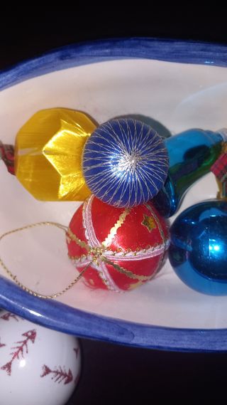 8 Palline Natale Vintage