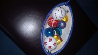 8 Palline Natale Vintage