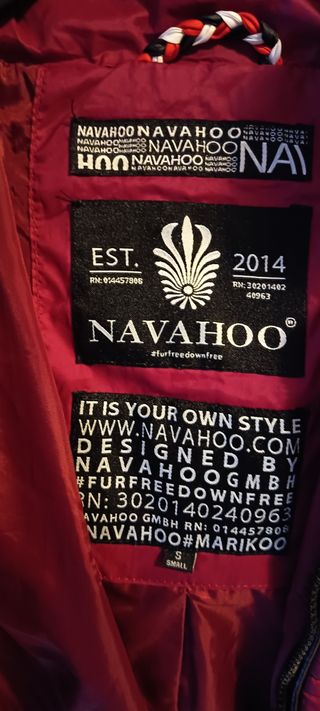 Chaqueta acolchada Navahoo roja TALLA - S 