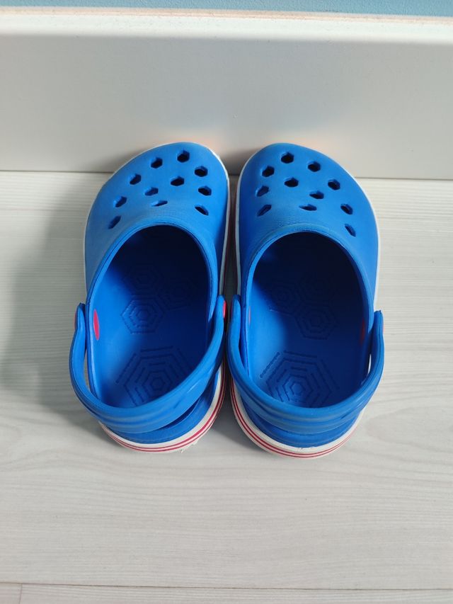 Chanclas bebé playa azul