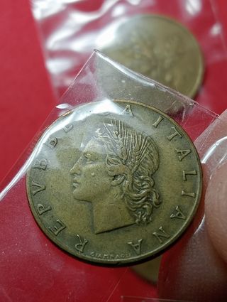 3 Monete Italia 20 Lire 1957-58-59.