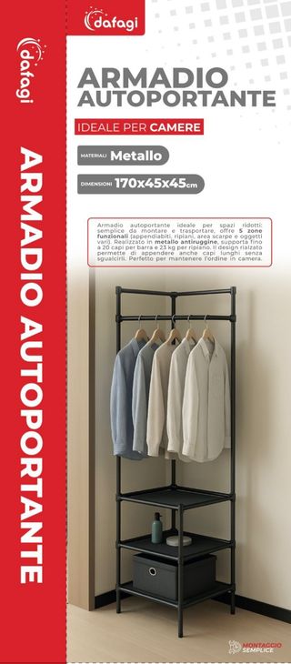 Armadio-dafagi metallo 170x45x45