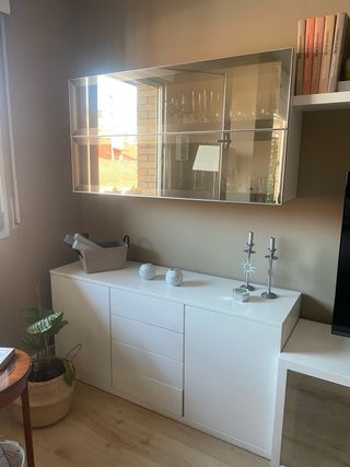 Mueble TV salón blanco 