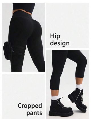 Leggings sportivi - neri e blu