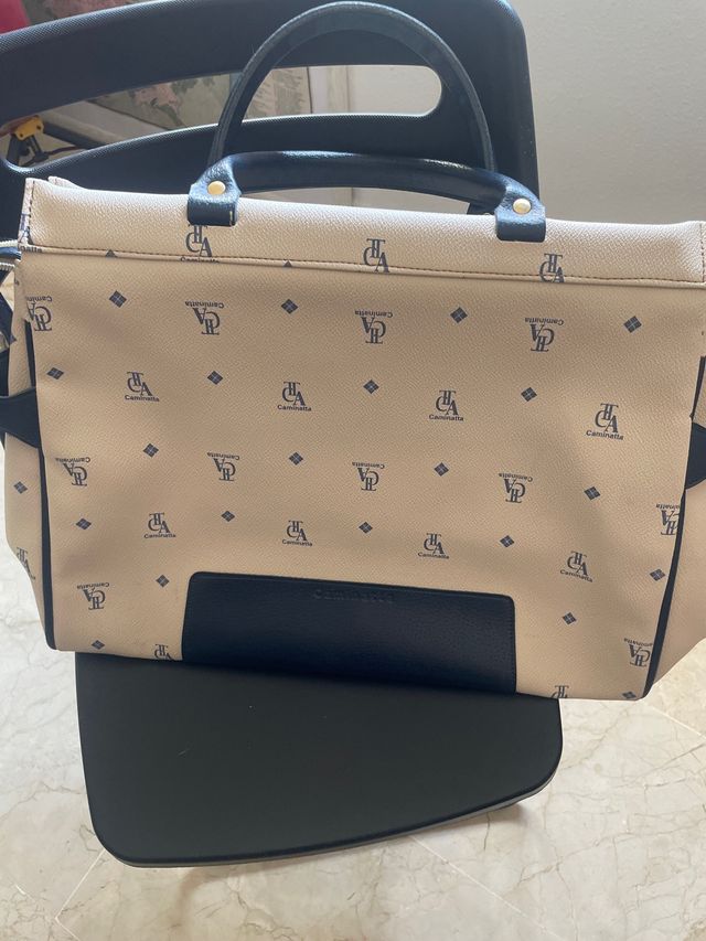 Bolso Caminatta viaje beige-azul