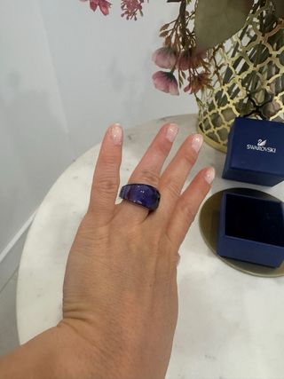 Anillo Swarovski morado