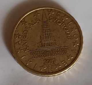 Moneda 10 céntimos Euro Eslovenia 2007