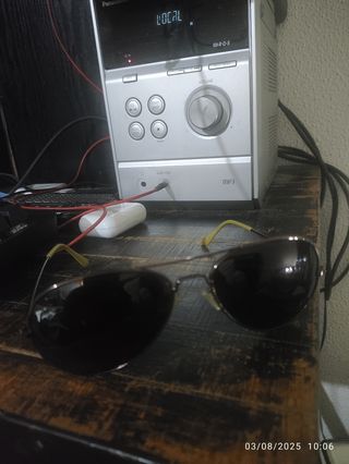 Gafas Aviator marrón oscuro