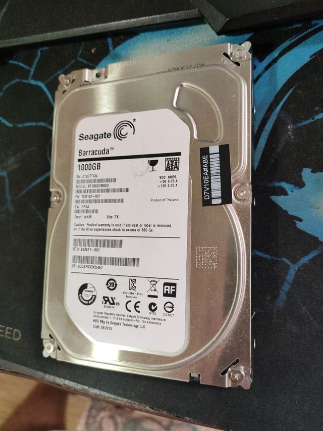 Disco Duro Seagate Barracuda 1TB