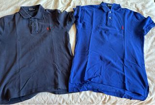 Pack 2 Polos Ralph Lauren Azul Talla S por 10