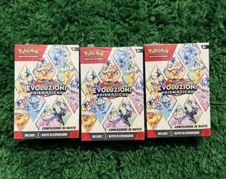 3x bundle Pokemon Evoluzioni Prismatiche
