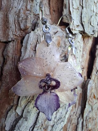 Pendientes Flor Natural Encapsulada